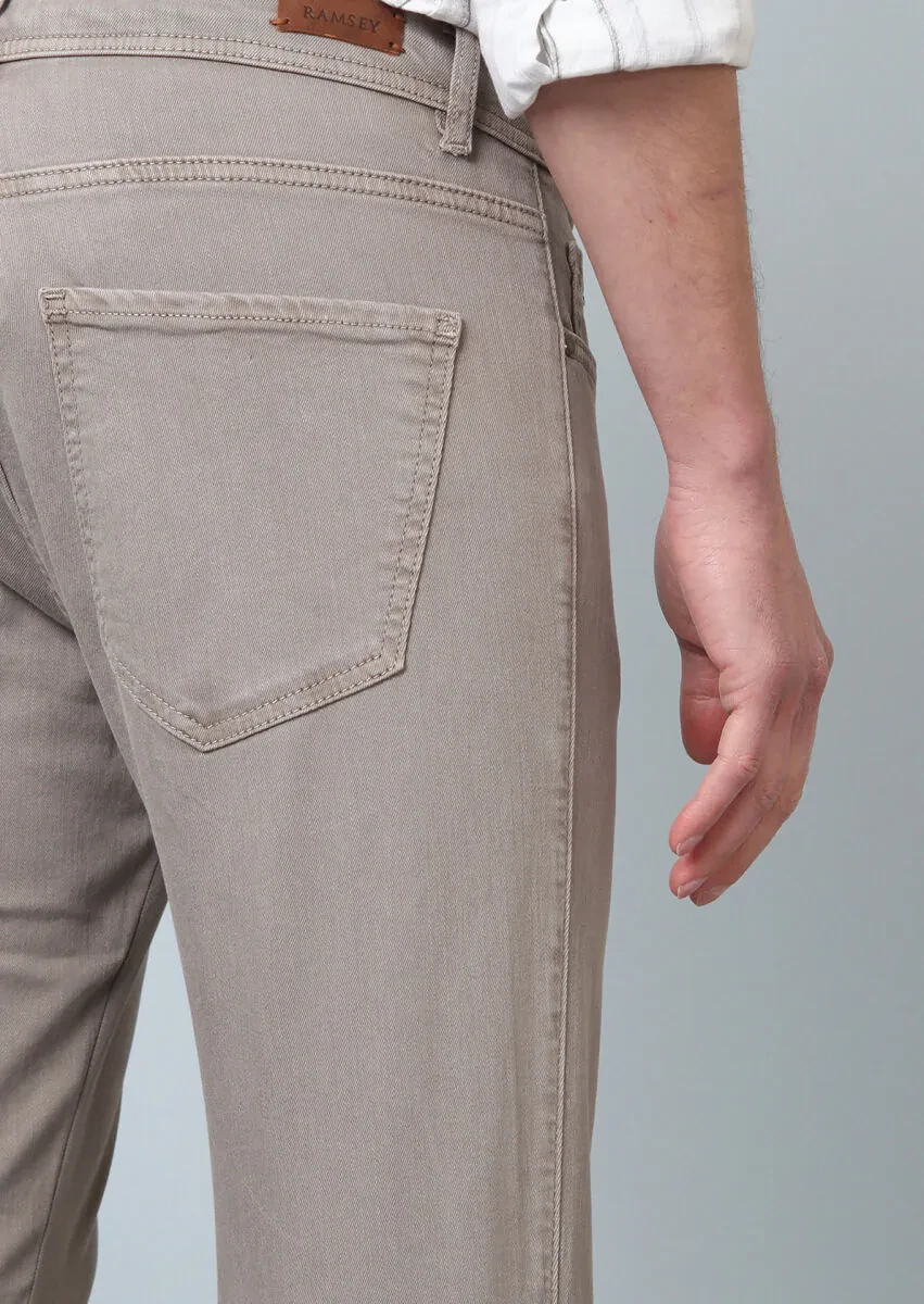 Mink Weaving Slim Fit Casual Cotton Blended Trousers - 4