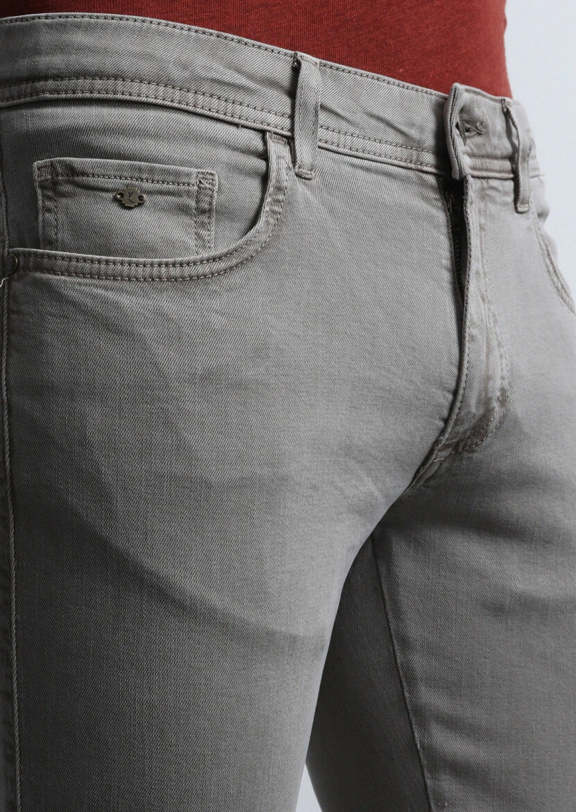 Mink Weaving Slim Fit Casual Cotton Blended Trousers - 3