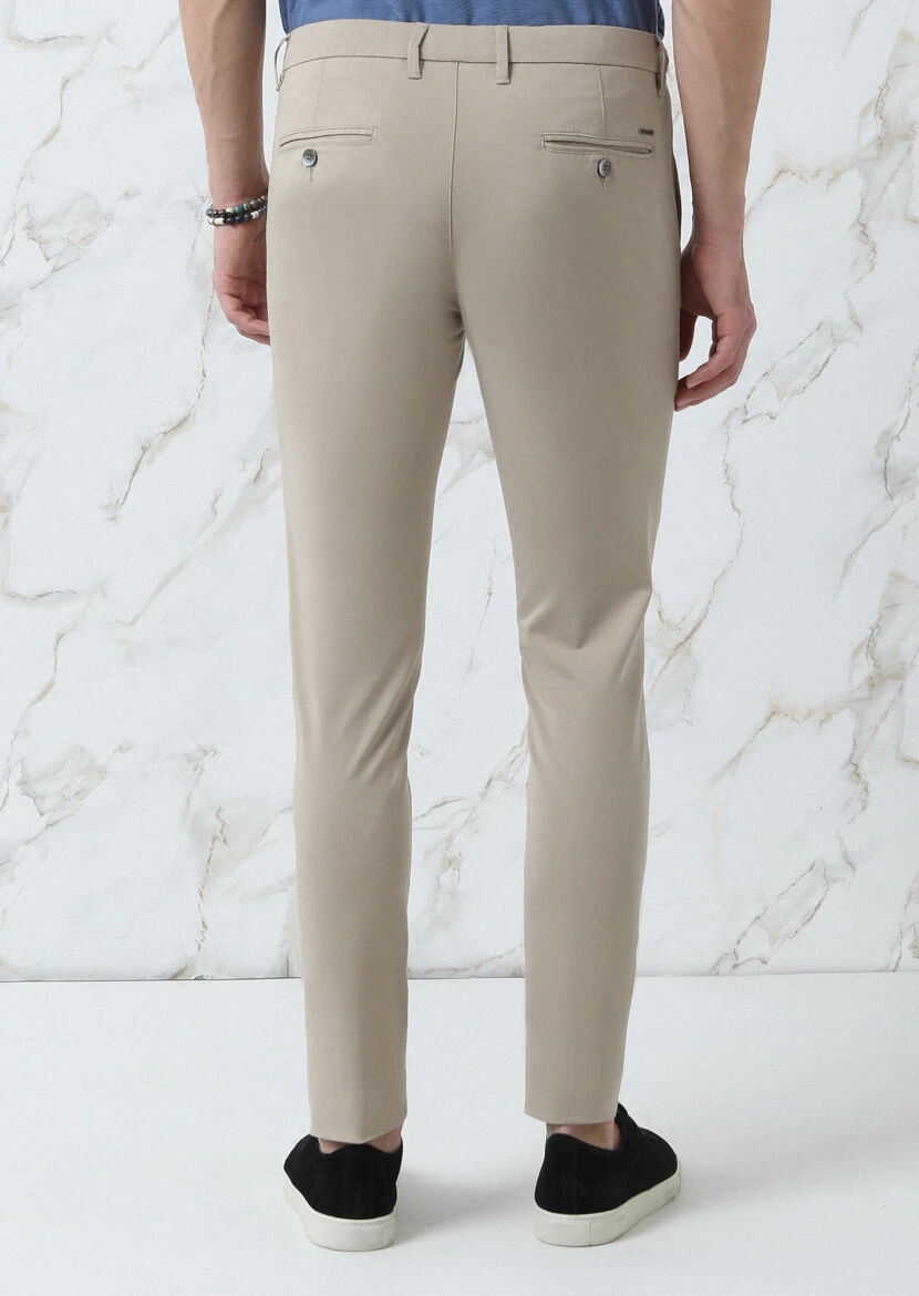 Mink Weaving Slim Fit Smart Casual Trousers - 5