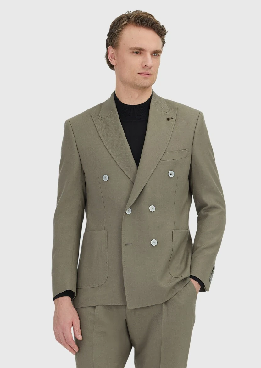 Mink Zeroweight Slim Fit Wool Blended Jacket - RAMSEY