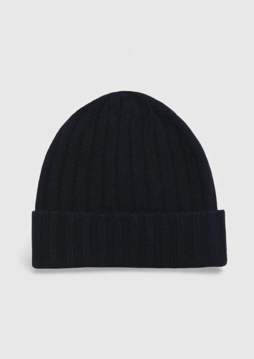 Navy Blue %100 Kaşmir Hat - 1