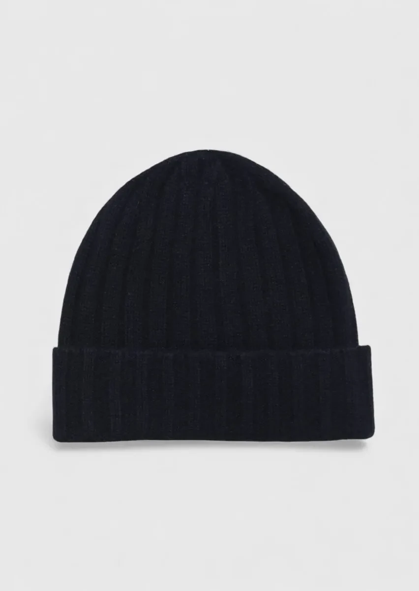 Navy Blue %100 Kaşmir Hat - 1