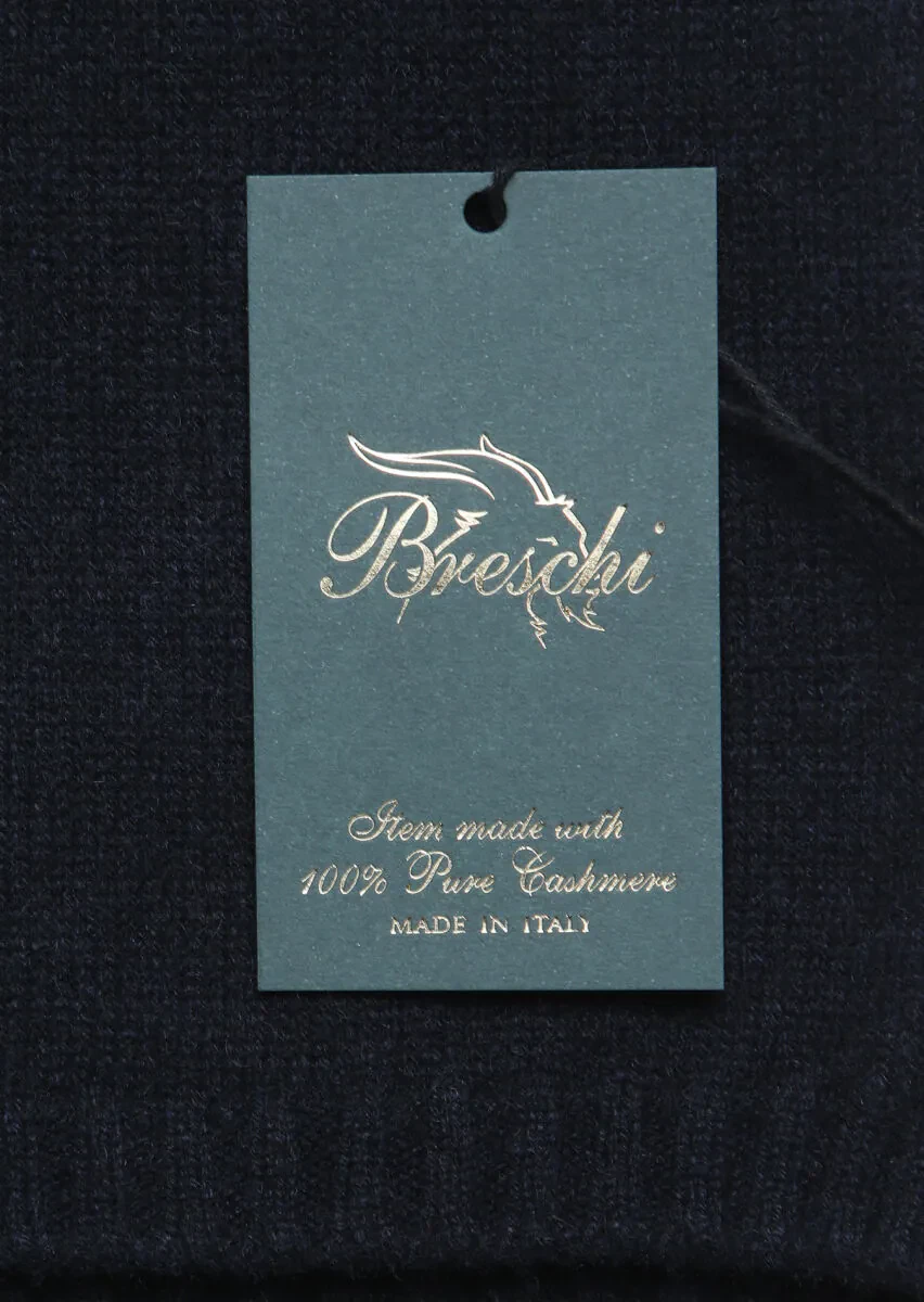 Navy Blue %100 Kaşmir Scarf - 3