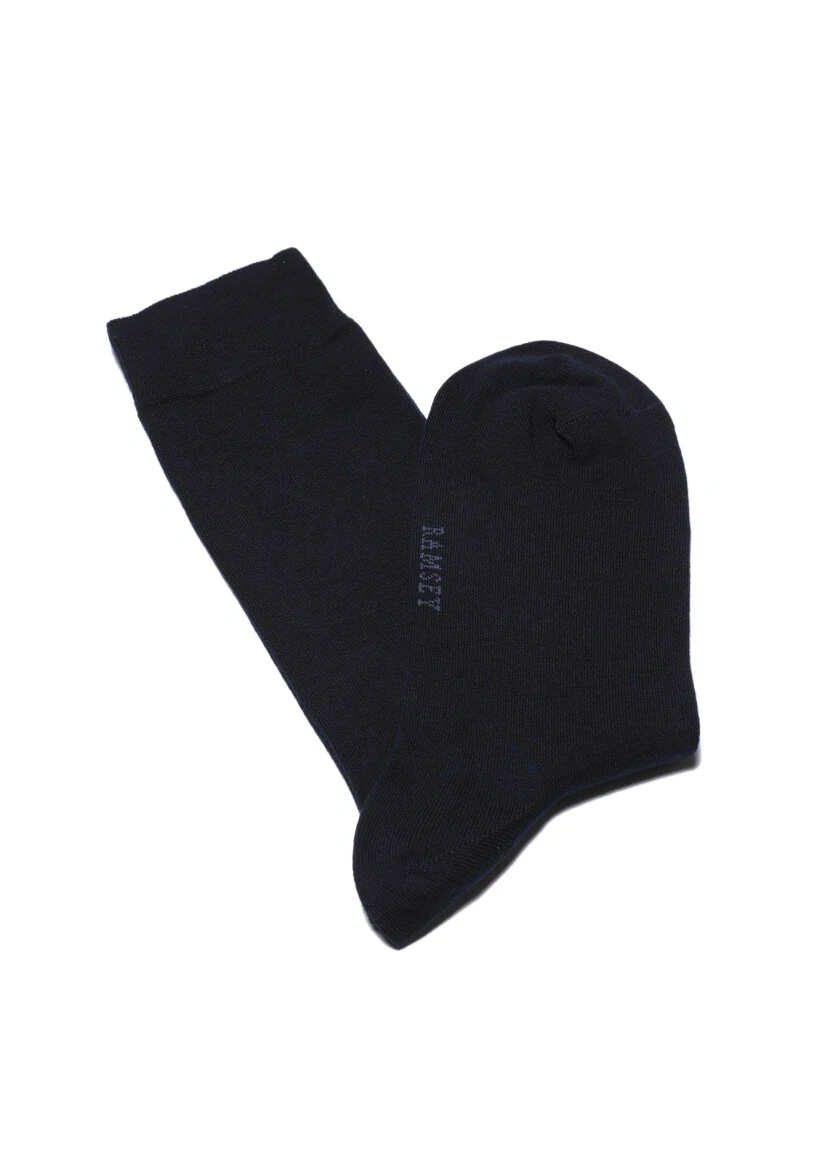 Navy Blue %80 Pamuk ,%20 Polyamid Socks - RAMSEY