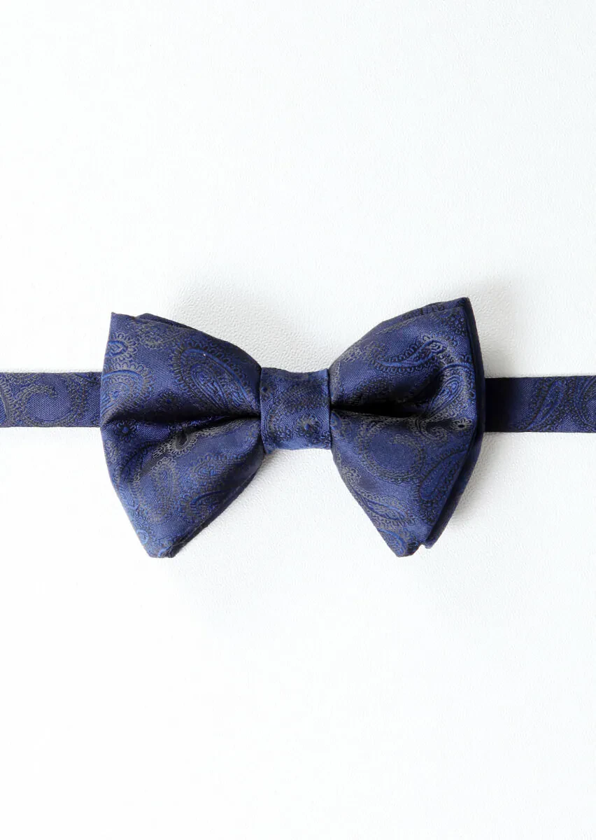 Navy Blue Bow Tie - 1