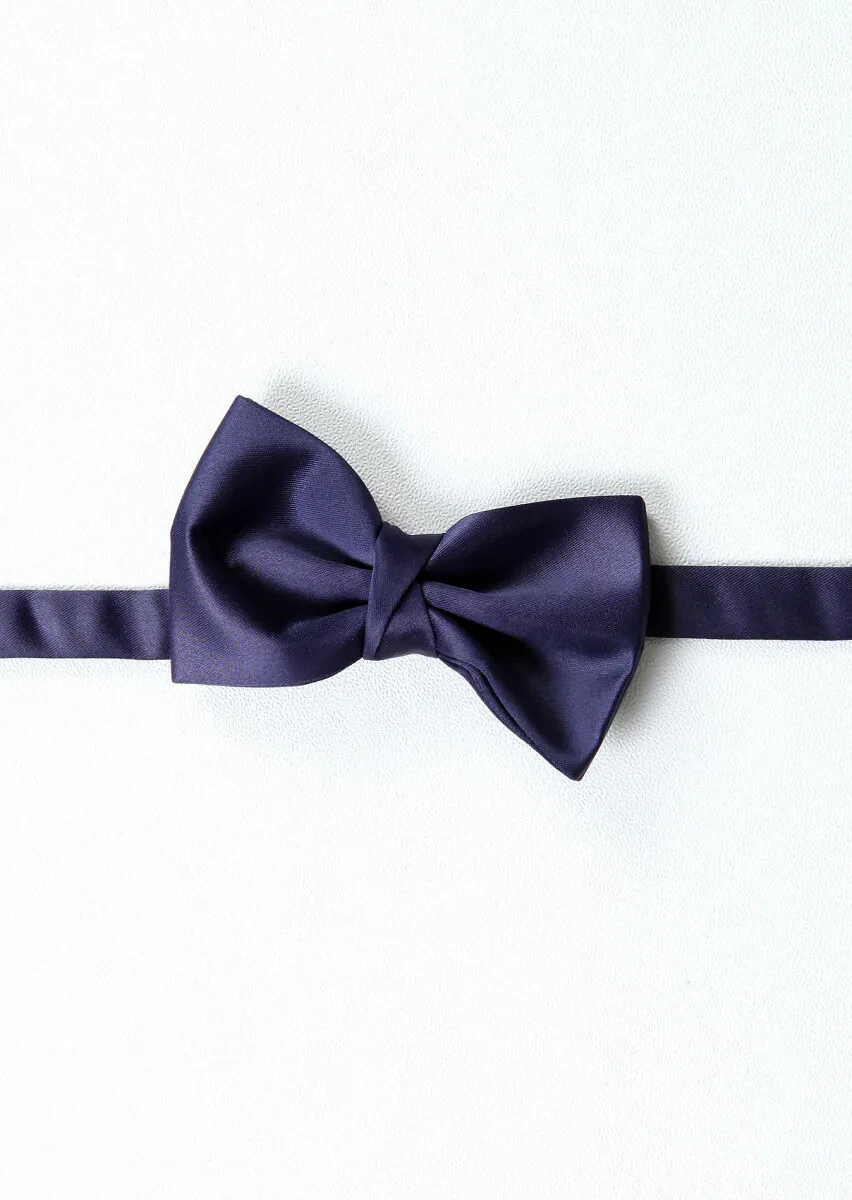 Navy Blue Bow Tie - 1