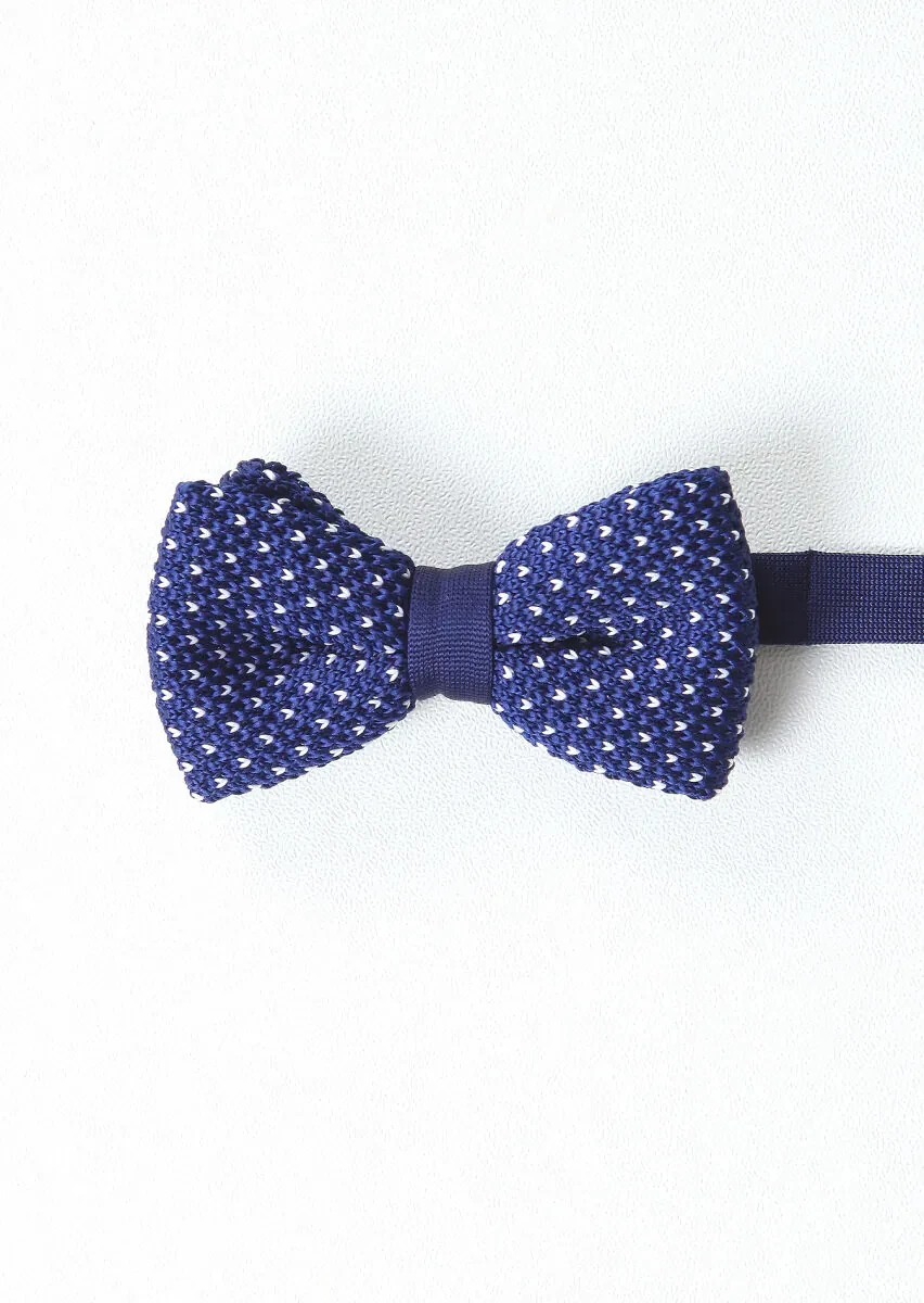 Navy Blue Bow Tie - 1