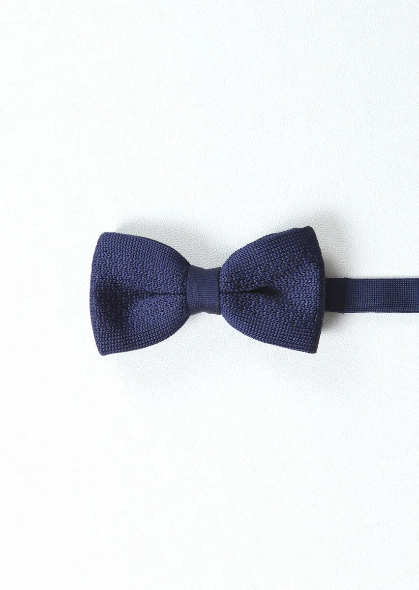 Navy Blue Bow Tie - 1
