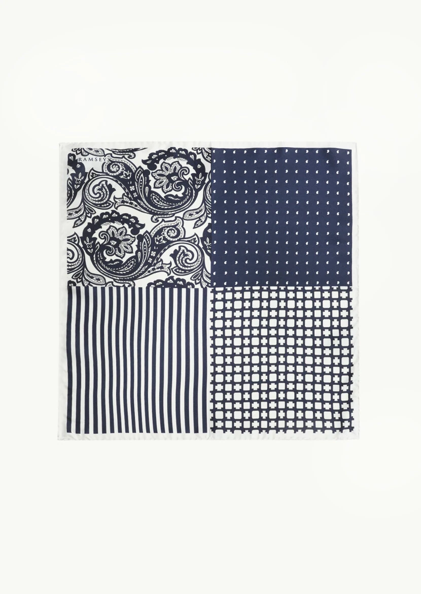 Navy Blue Handkerchief 
