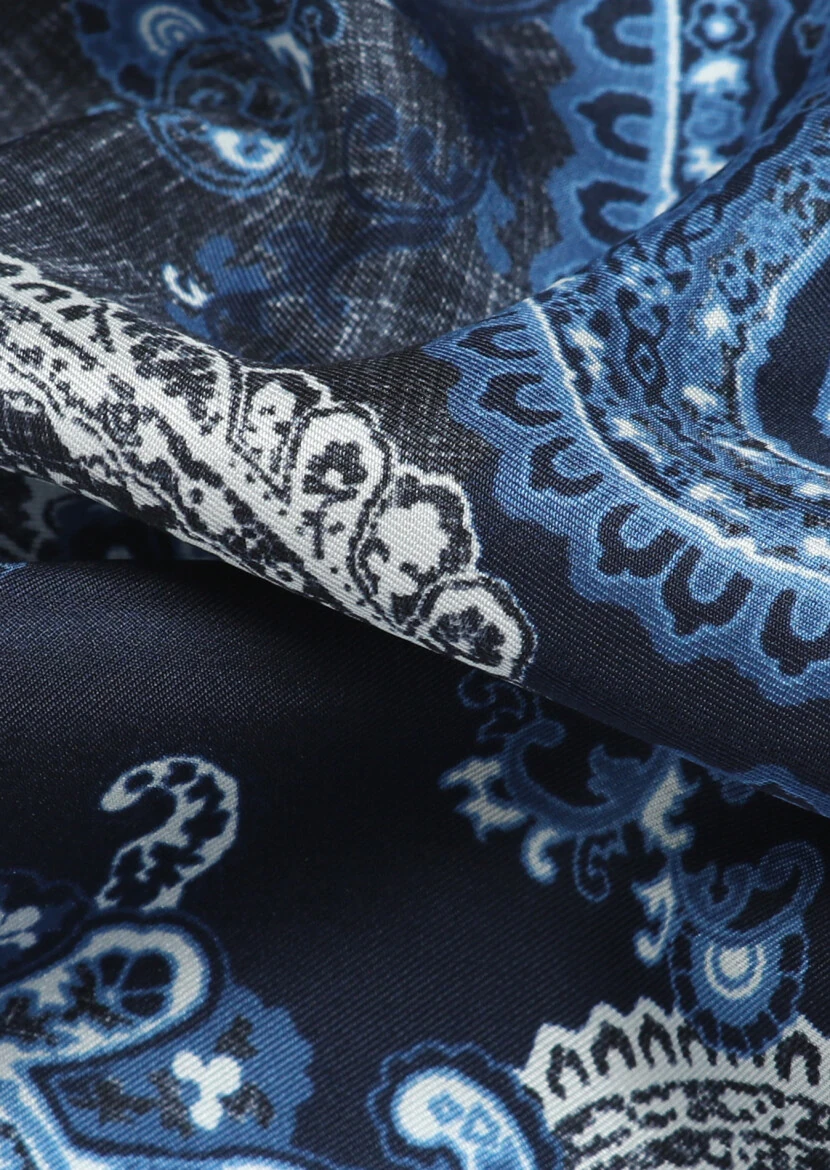 Navy Blue Handkerchief 