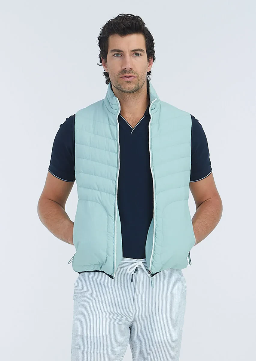 Navy Blue Jacquard Polo Neck 100% Cotton T-Shirt - 3