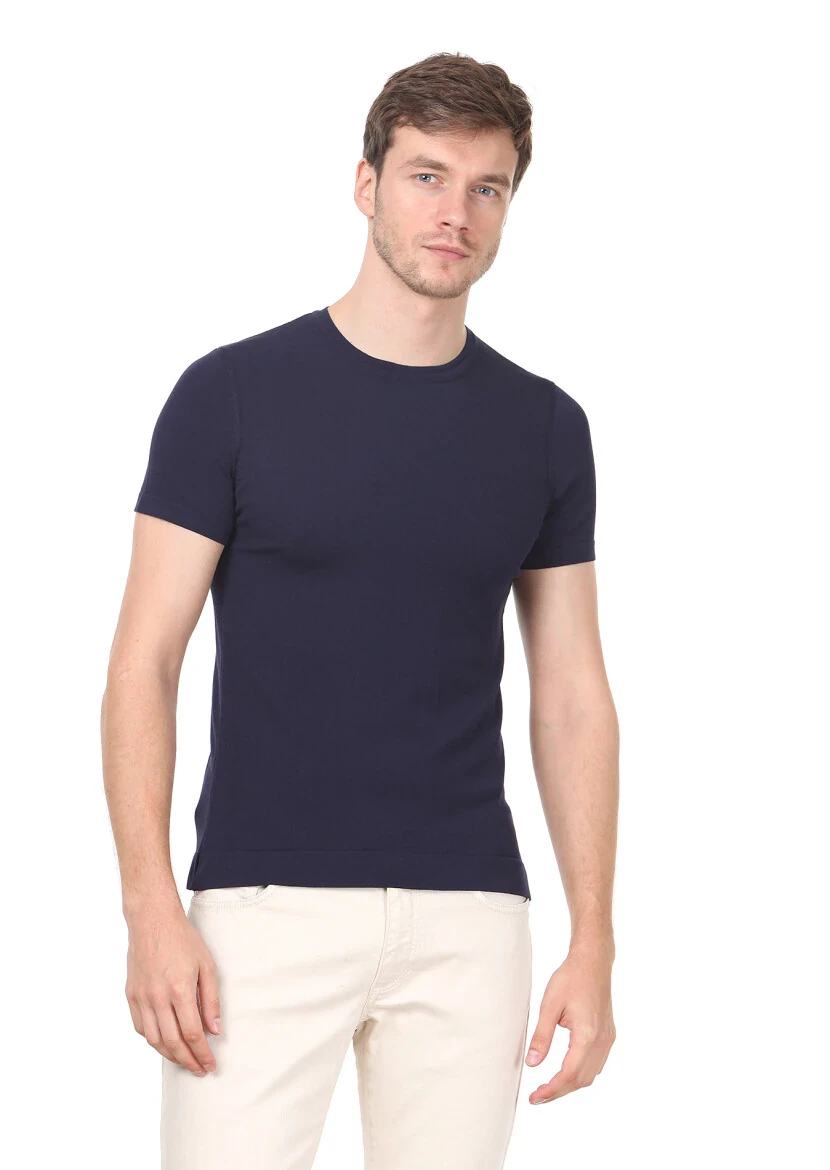 Navy Blue Knitwear - 1