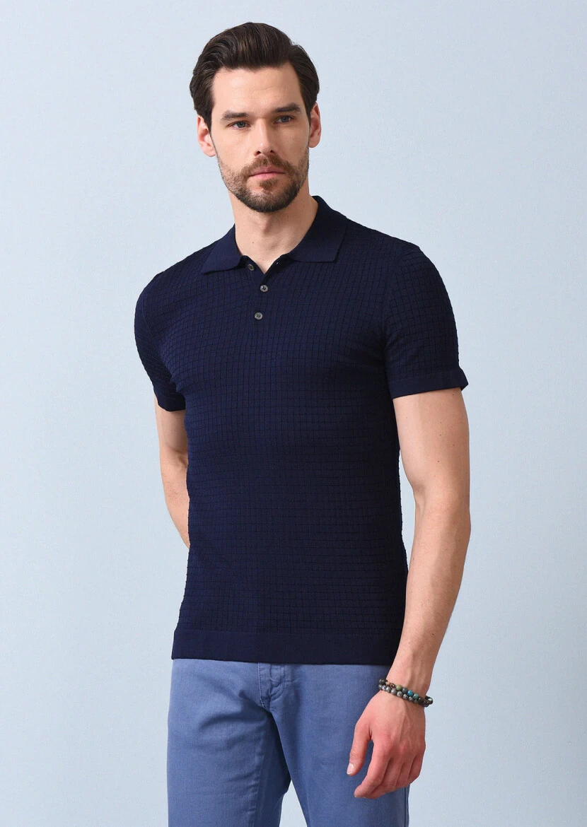 Navy Blue Knitwear - 1