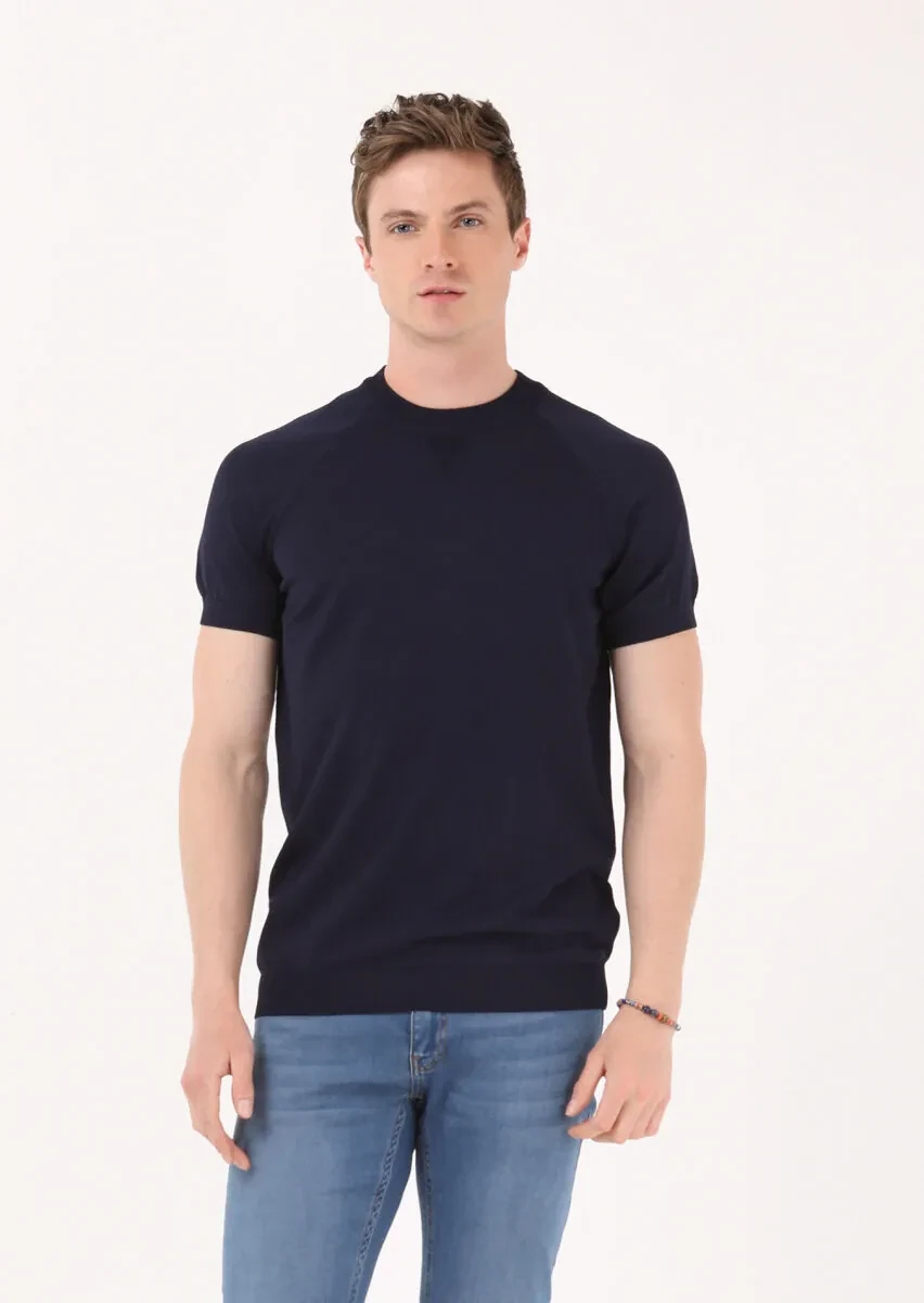 Navy Blue Knitwear - 1