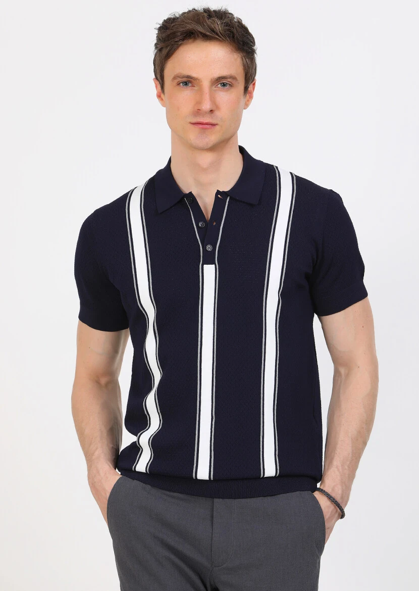 Navy Blue Knitwear - 2