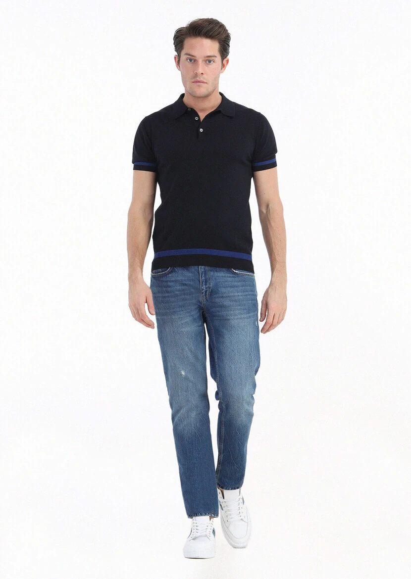 Navy Blue Knitwear - 1