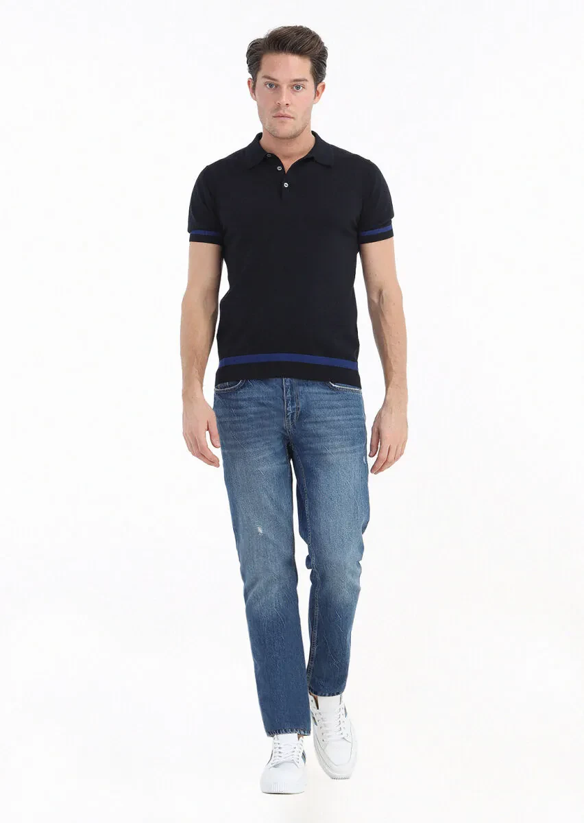 Navy Blue Knitwear - 1