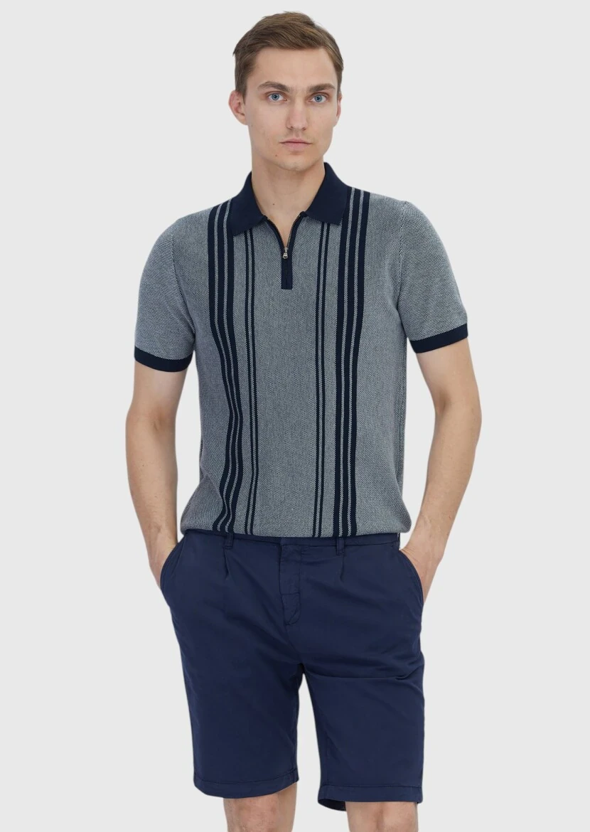 Navy Blue Knitwear - 1