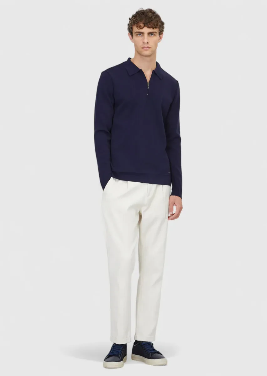 Navy Blue Knitwear Sweatshirt - 2