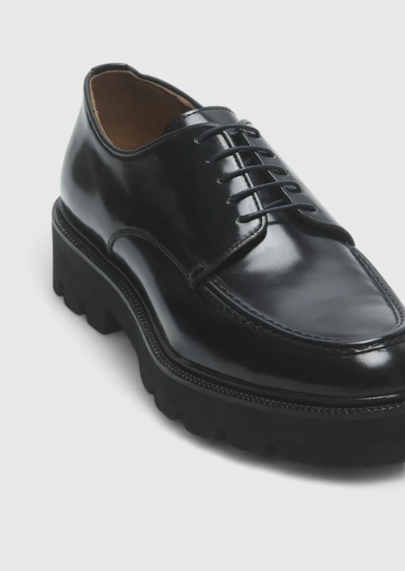 Navy Blue Leather Casual Shoes - RAMSEY