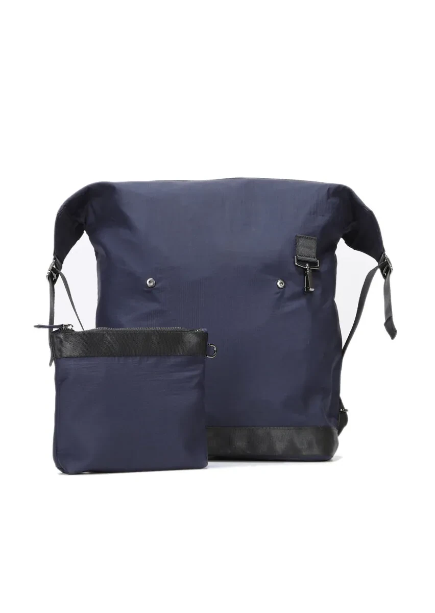 Navy Blue Material Bag - 3