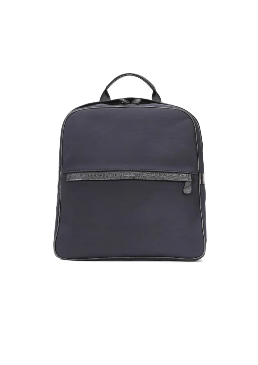Navy Blue Material Bag - 1