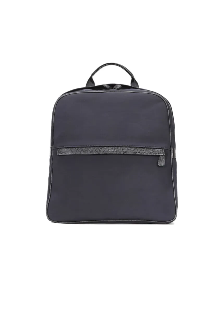 Navy Blue Material Bag - 1