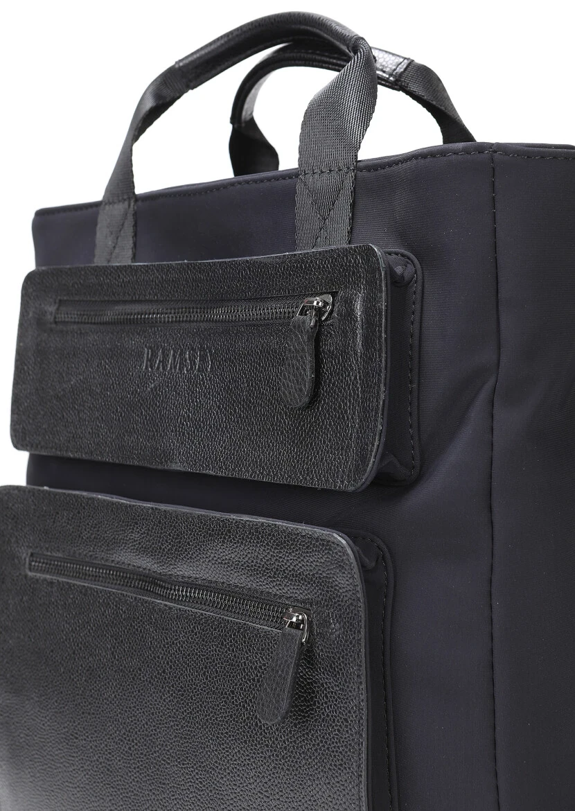 Navy Blue Material Bag - 5