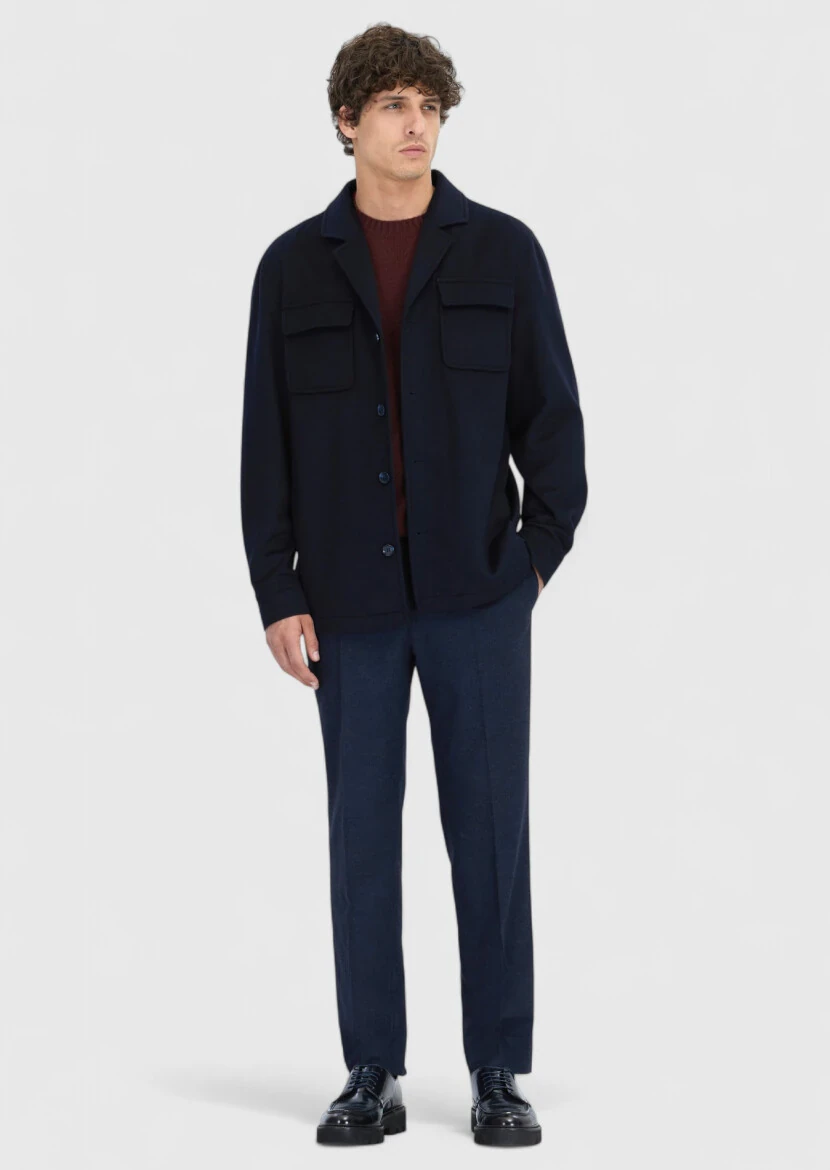 Navy Blue Overshirt - RAMSEY