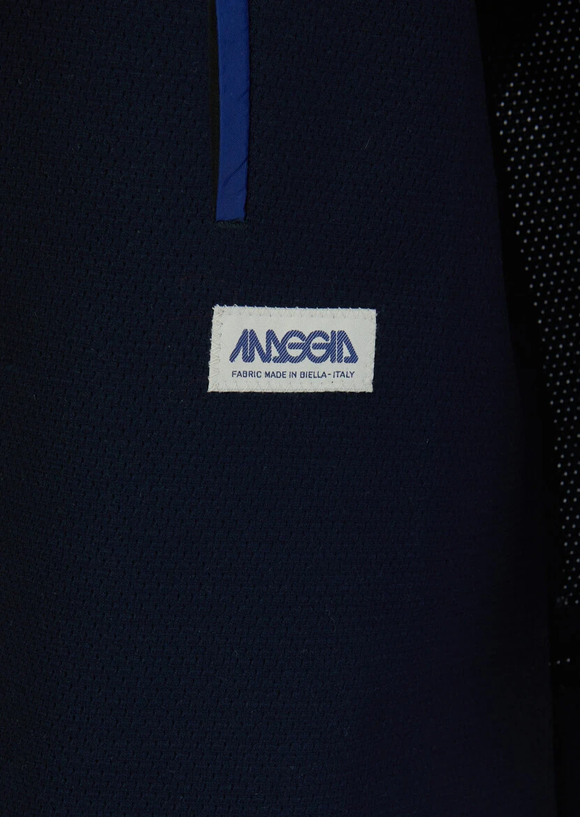 Navy Blue Plain Comfort Fit Suit - 5