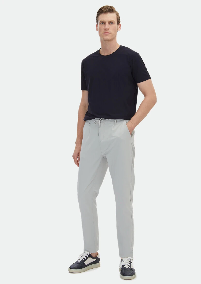 Navy Blue Plain Crew Neck T-Shirt - RAMSEY