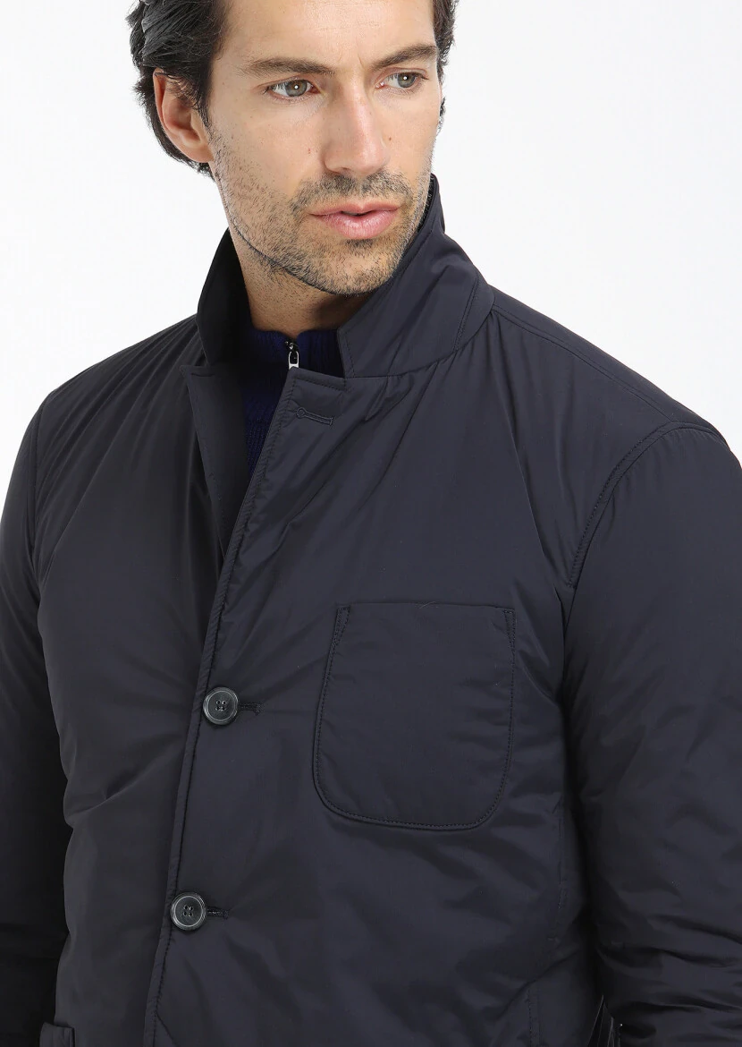 Navy Blue Regular Fit Blazer - 3