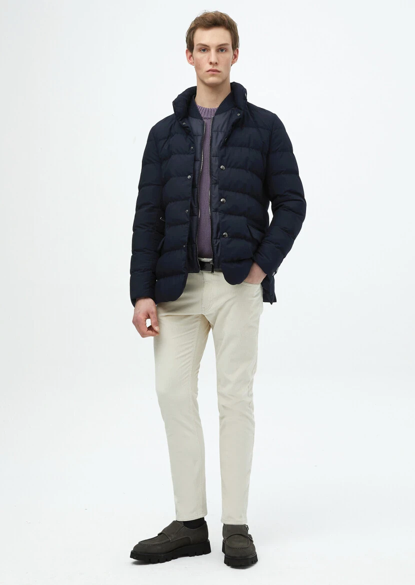 Navy Blue Regular Fit Blazer - RAMSEY