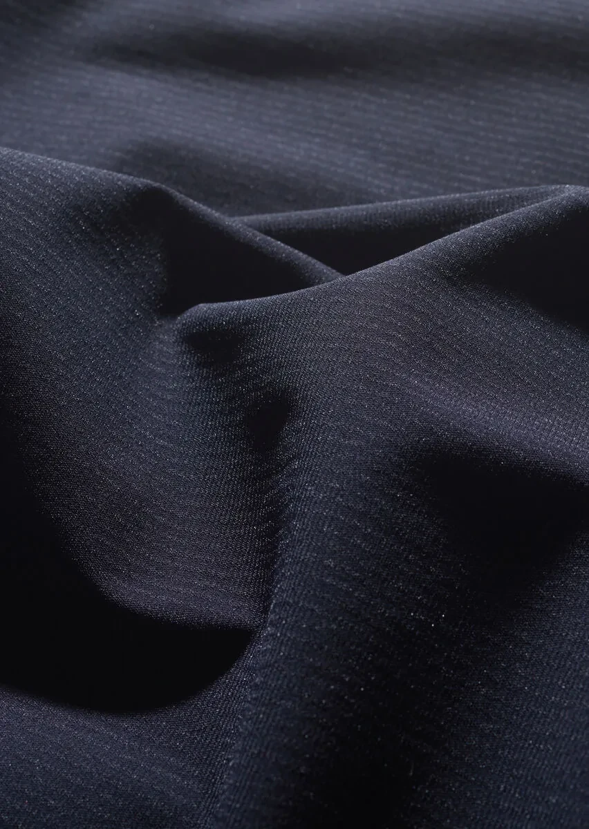 Navy Blue Regular Fit Turtleneck Casual Knitting Puffer Vest - 7