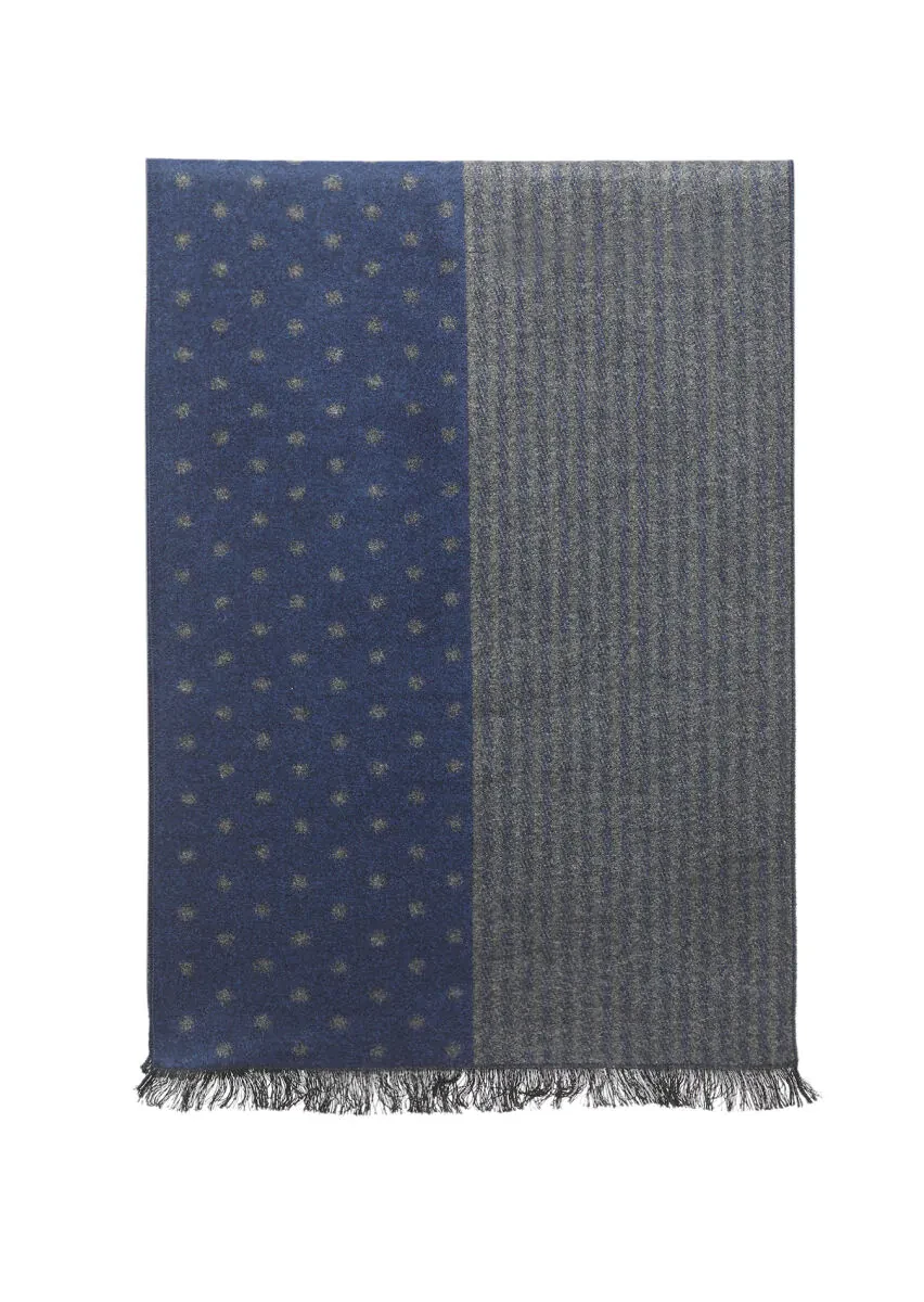 Navy Blue Scarf - 1