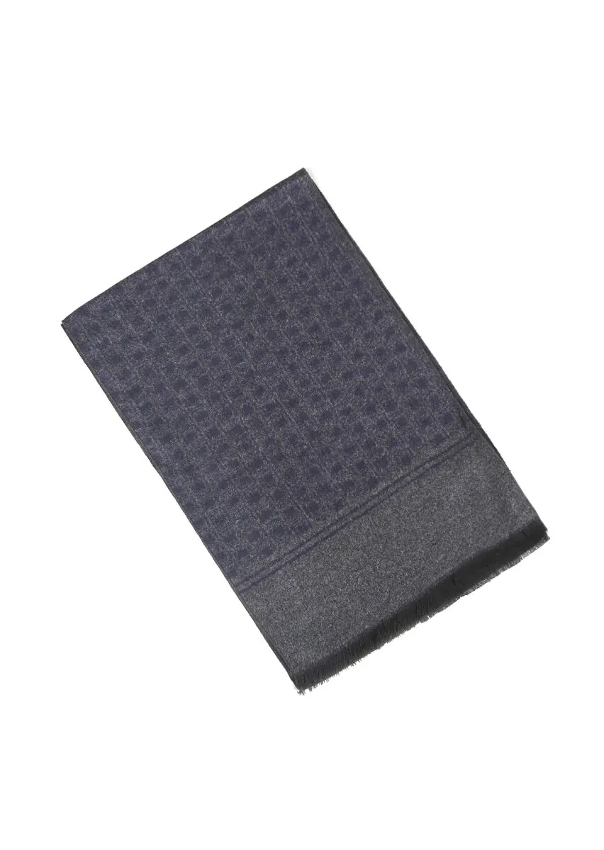Navy Blue Scarf - 1