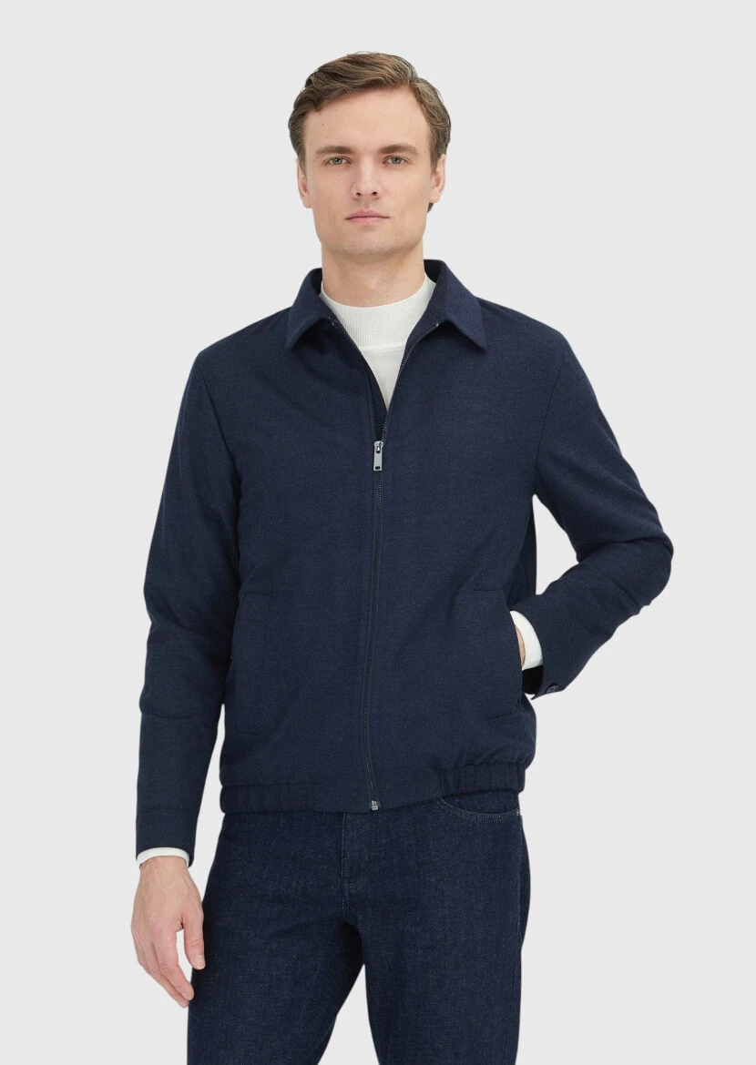 Navy Blue Shirt Jacket - RAMSEY