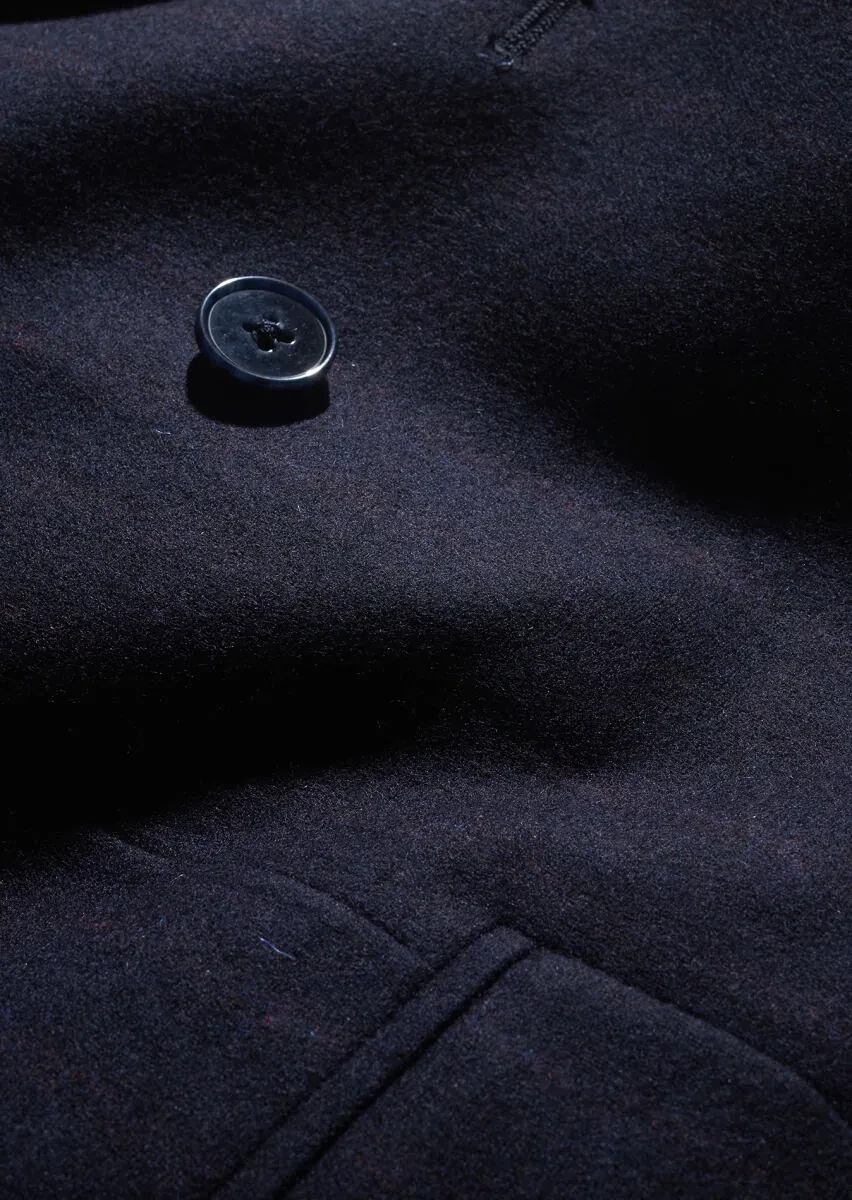 Navy Blue Striped Zeroweight Slim Fit Wool Blended Suit - 8