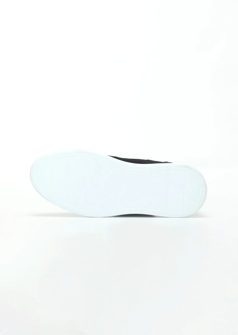 Navy Blue Suede Sneaker - 5