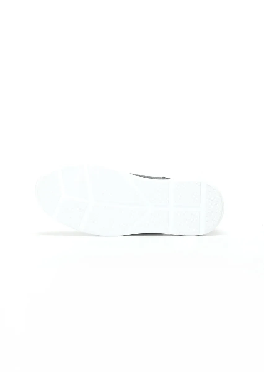 Navy Blue Suede Sneaker - 5