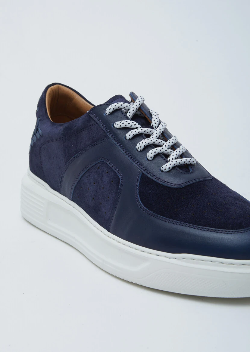 Navy Blue Suede Sneaker - 2