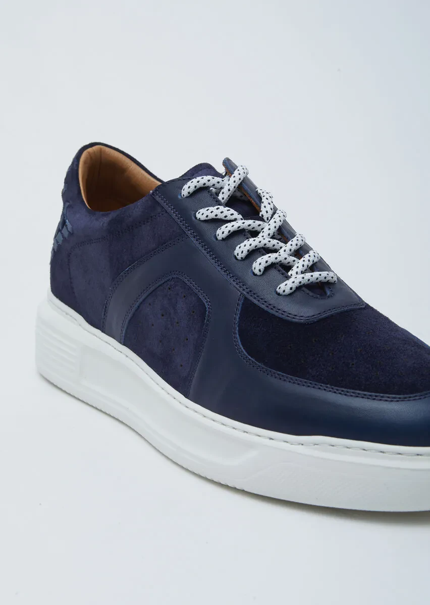 Navy Blue Suede Sneaker - 2