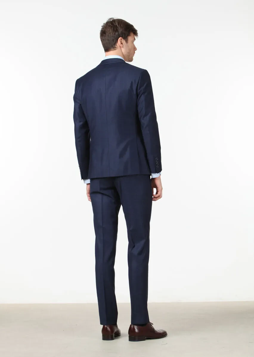 Navy Blue Suit With Waistcoat - 6