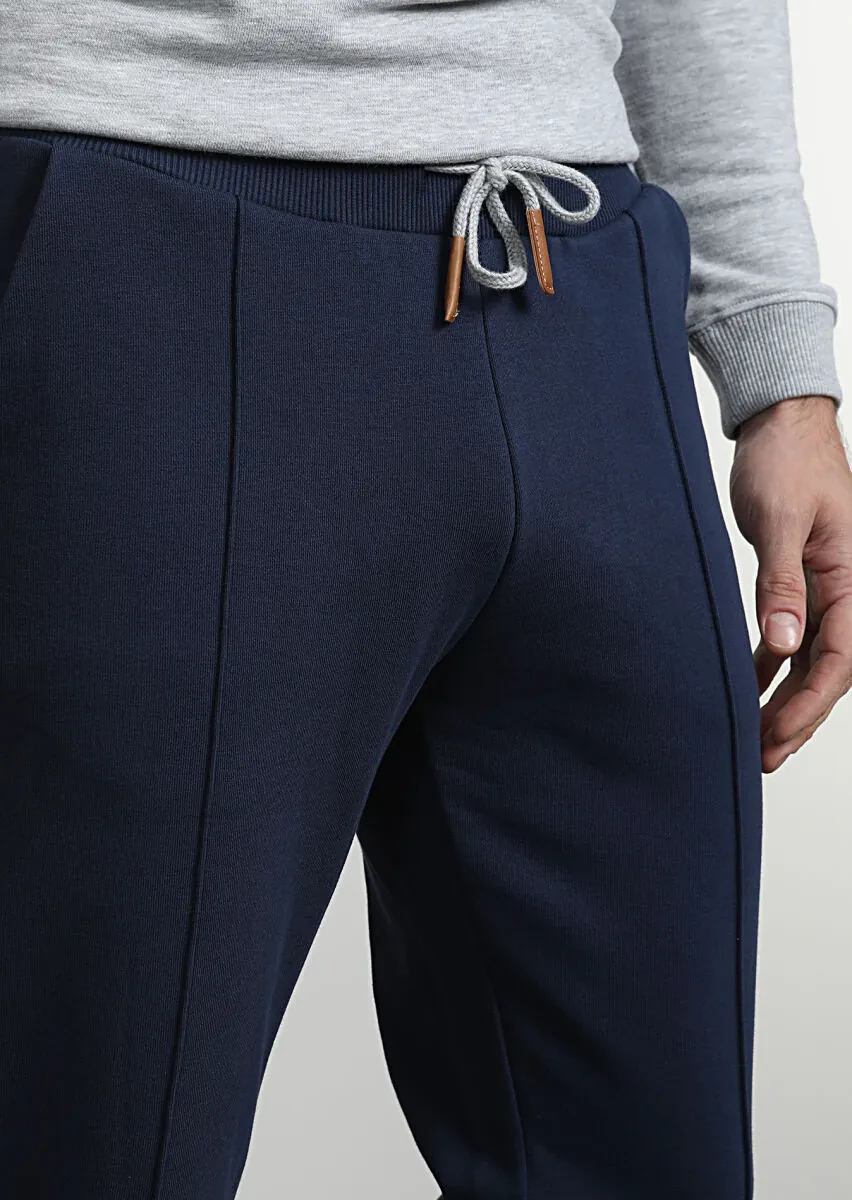 Navy Blue Sweat Pants - 2