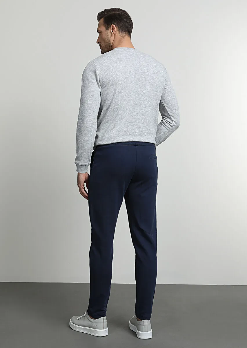 Navy Blue Sweat Pants - 4