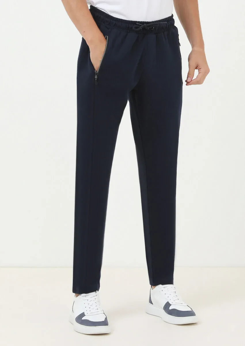 Navy Blue Sweat Pants - 3