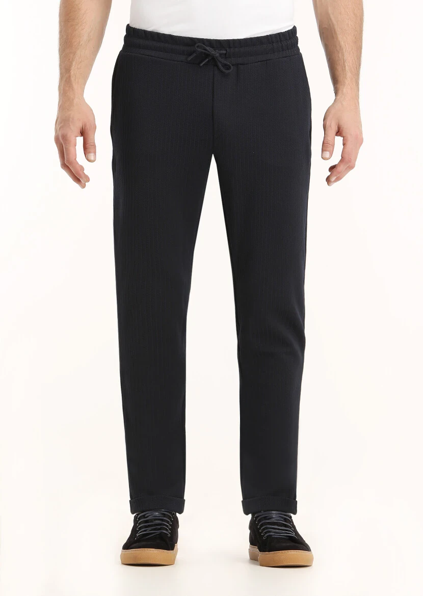 Navy Blue Sweat Pants - 2