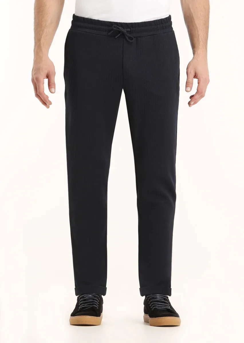 Navy Blue Sweat Pants - 2