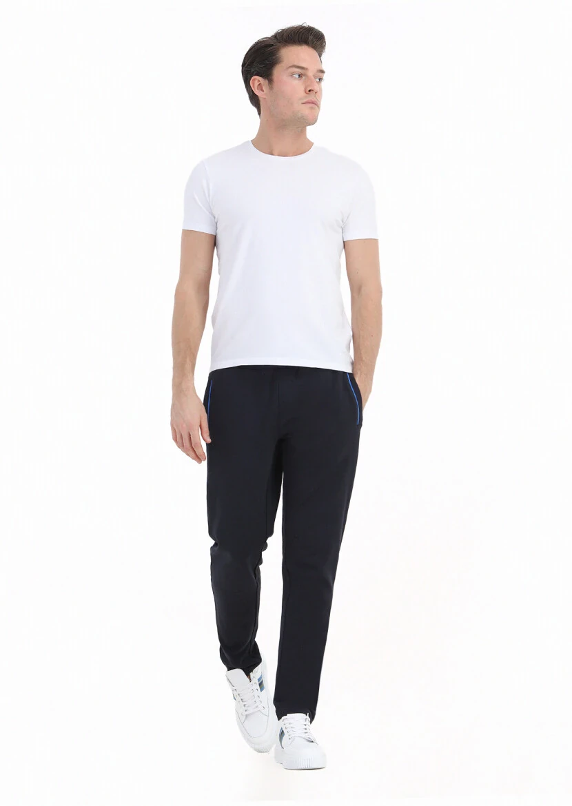 Navy Blue Sweat Pants - 1