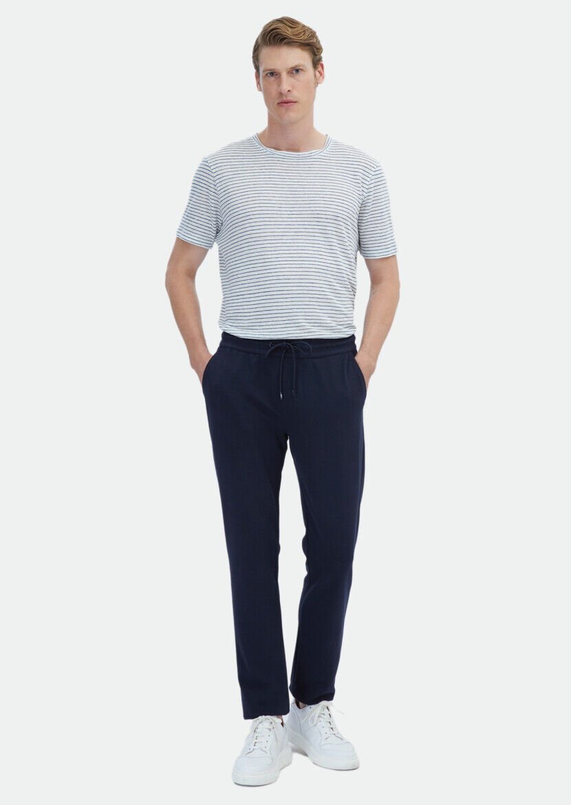 Navy Blue Sweat Pants - RAMSEY